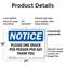 Signmission Please One Snack Per Person Per Day Thank You, 24 in W x Rectangle, Plastic OS-2PACK-NS-P-1824-L-17541 - alternate 8